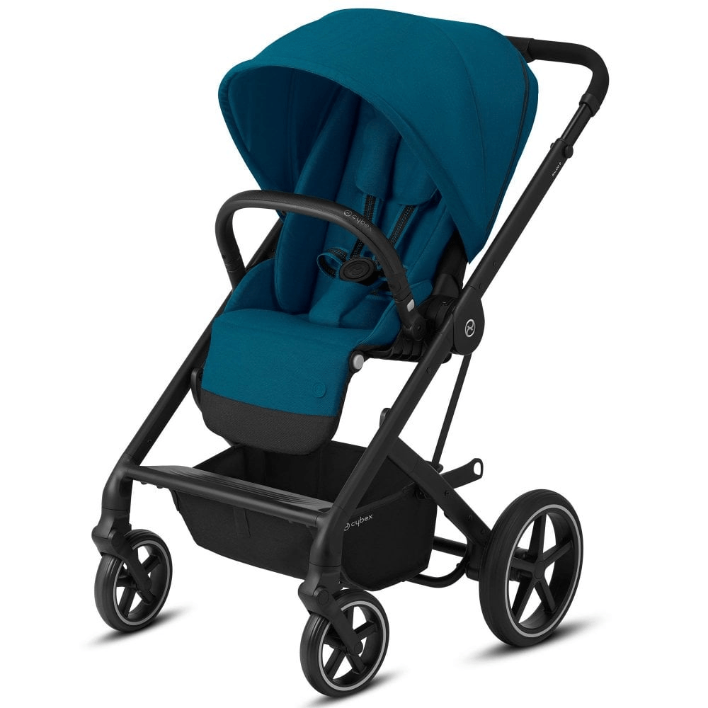 Cybex Balios S Lux Black Frame River Blue Travel Pushchair