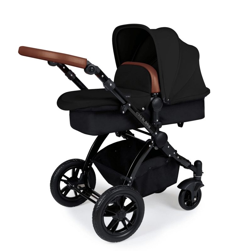 Ickle Bubba Stomp V3 i Size Travel System with ISOFIX Base Black