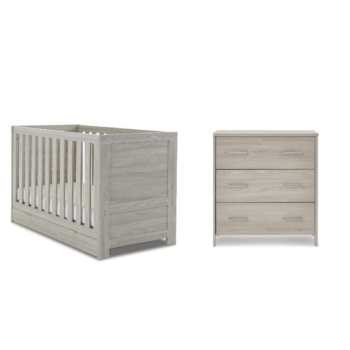 Nika 2 Piece Room Set & Under Drawer - Grey Wash