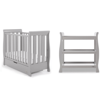 Obaby Stamford Space Saver 2 Piece Room Set - Warm Grey