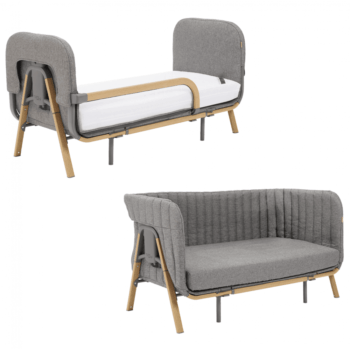 Tutti Bambini Cozee XL Junior Bed & Sofa Expansion Pack - Oak and Charcoal