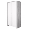Tutti Bambini Modena Wardrobe - Grey Ash and White