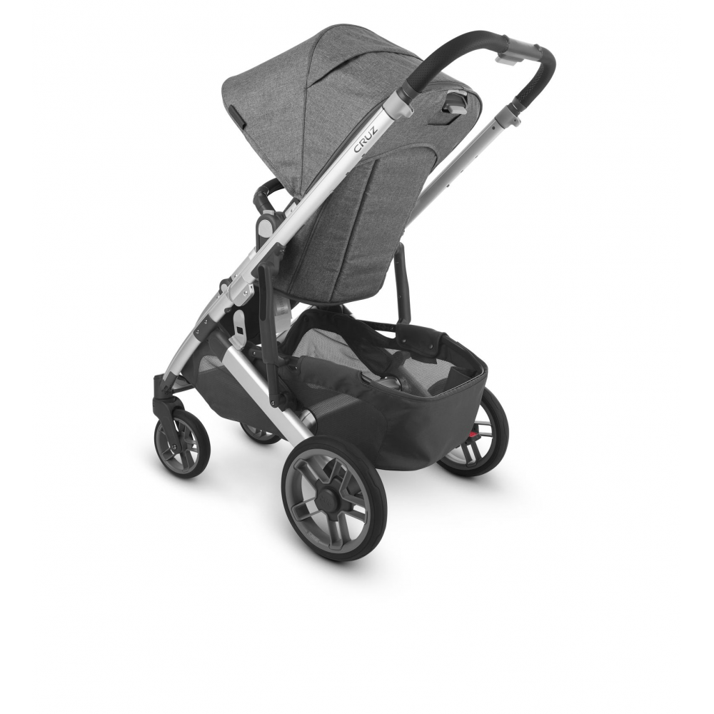 UppaBaby Cruz V2 Pushchair - Jordan - Black-Grey Melange/Black Leather