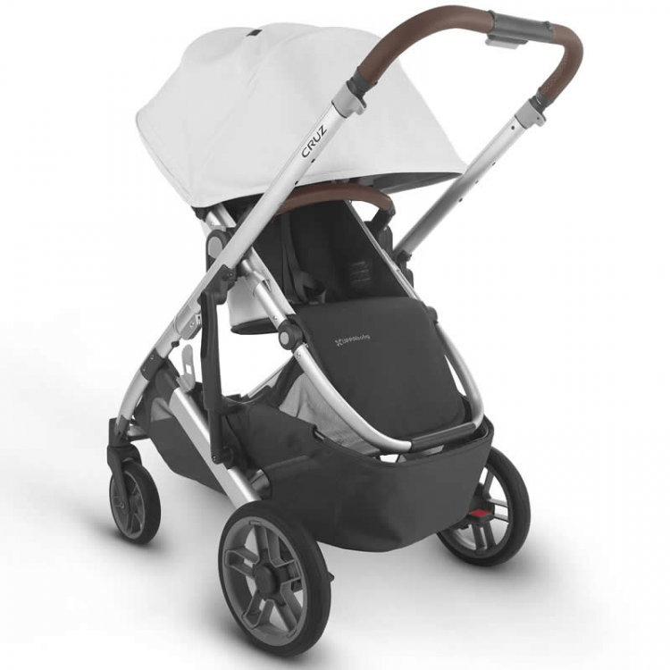 UppaBaby Cruz V2 Pushchair - Bryce - White Marl/Chestnut Leather