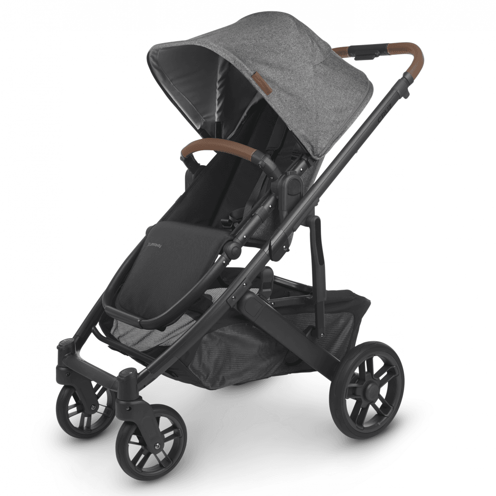 UppaBaby Cruz V2 Pushchair - Greyson - Charcoal Melange/ Saddle Leather