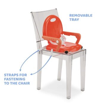 Chicco Pocket Snack Booster Seat Poppy Red BabyMonitorsDirect