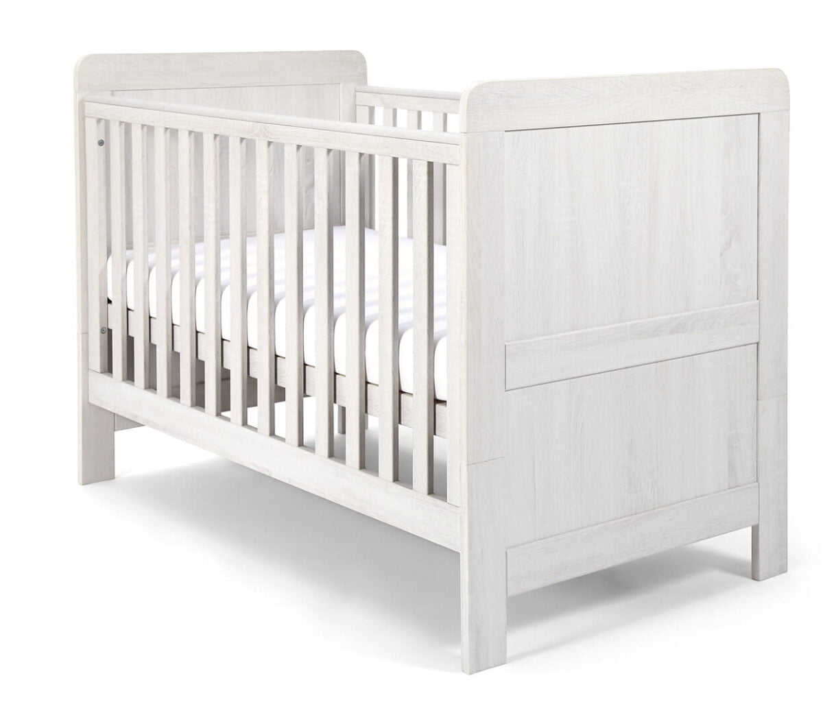 Mamas & Papas Atlas Cot Bed - Nimbus White - Image 2