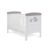 Obaby Grace Inspire Cot Bed – Me & Mini Me Elephants – Grey