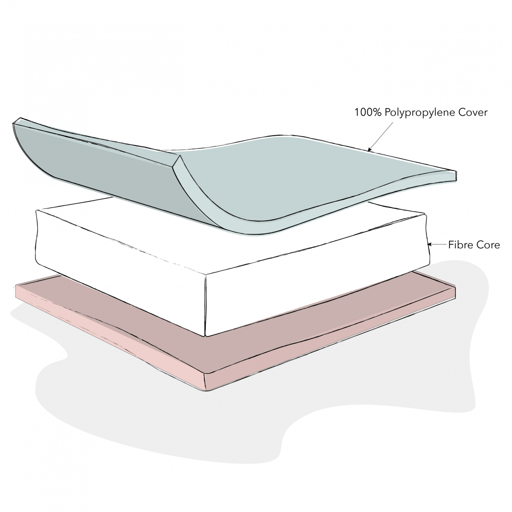 Obaby Fibre Mattress - 100 x 50cm