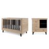 Tutti Bambini Como 2 Pcs Room Set Distressed Oak & Slate Grey