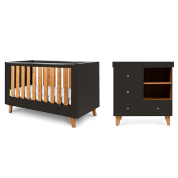 Tutti Bambini Como 2 Pcs Room Set Slate Grey & Rosewood