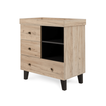 Tutti Bambini Como Chest Changer Distressed Oak & Slate Grey