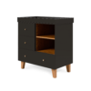 Tutti Bambini Como Chest Changer Slate Grey & Rosewood