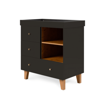 Tutti Bambini Como Chest Changer Slate Grey & Rosewood