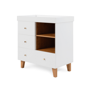 Tutti Bambini Como Chest Changer White & Rosewood