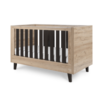 Tutti Bambini Como Cot Bed Distressed Oak & Slate Grey
