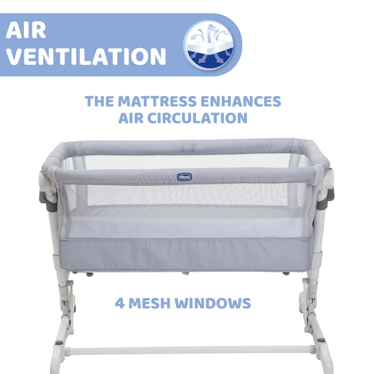 Chicco Next2Me Pop Up - Grey Mist - Image 4
