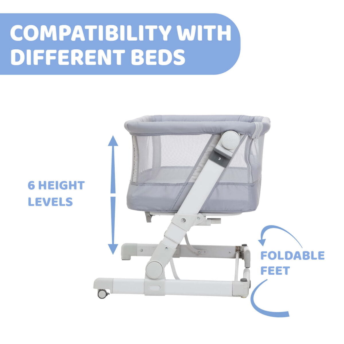 Chicco Next2Me Pop Up - Grey Mist - Image 3