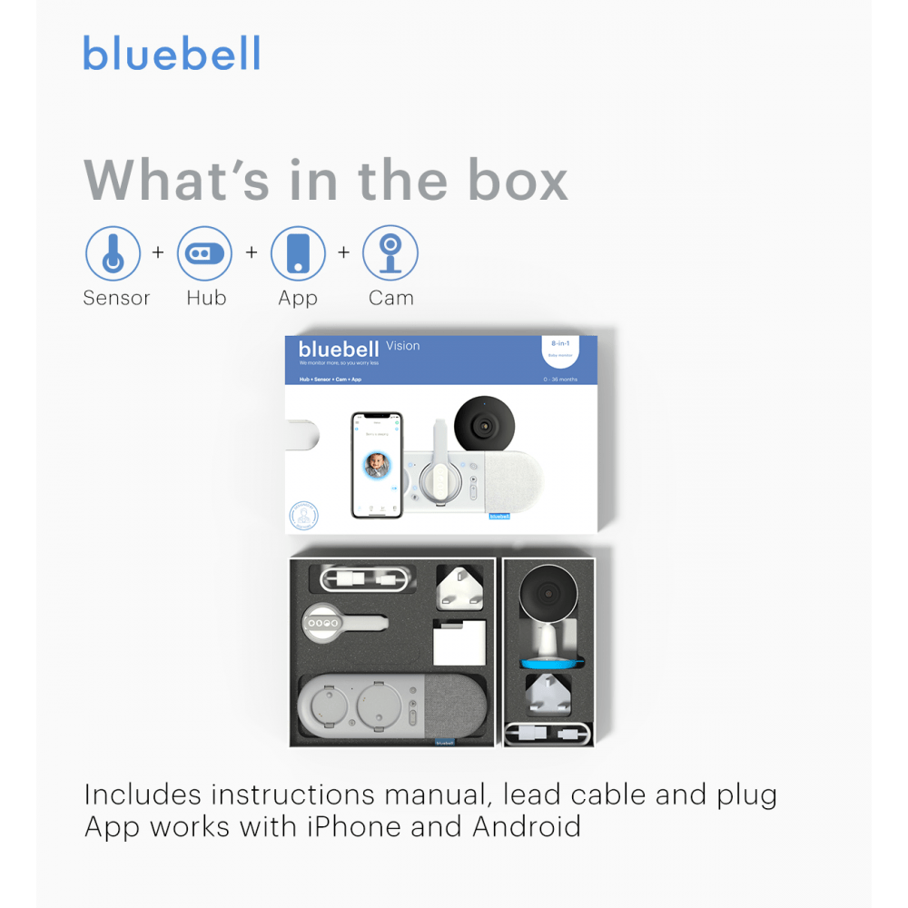 Bluebell Vision 8-in-1 Smart Baby Monitor