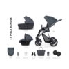 Venicci Asti 3 in 1 Travel System (11 Piece Bundle) - Smokey Grey