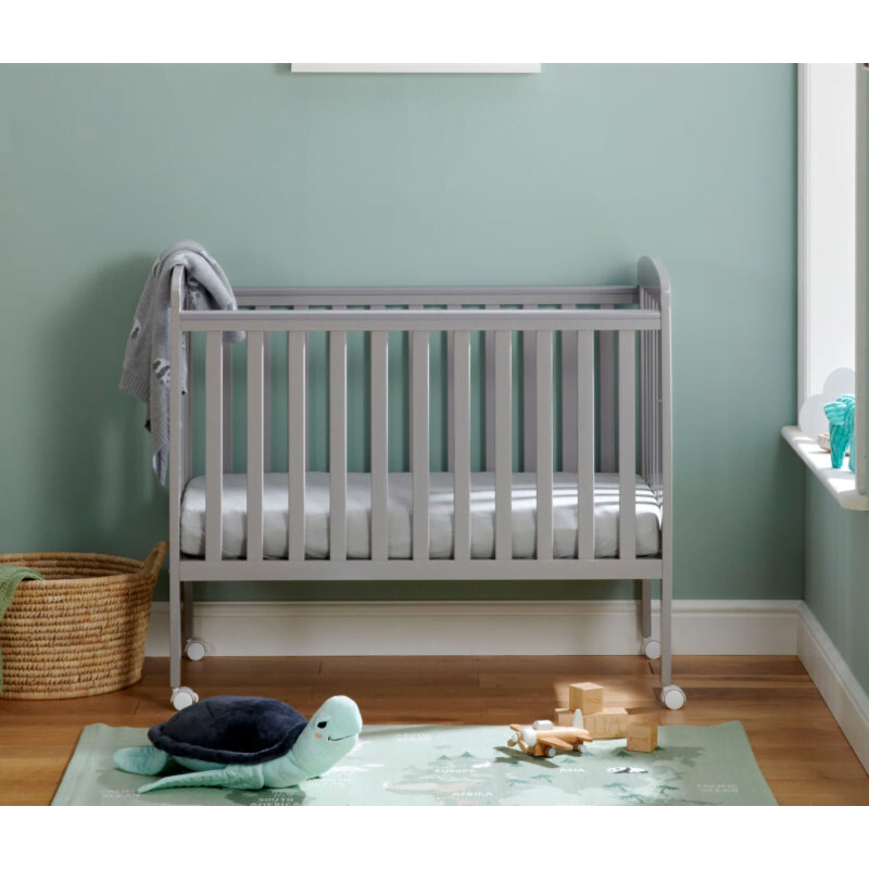 Babymore Space Saver Cot - Grey