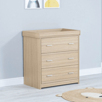 Babymore Luno Veni Chest Changing Unit - Oak