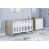 Babymore Luno 2 Piece Room Set - Oak White