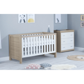 Babymore Luno 2 Piece Room Set - Oak White