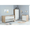 Babymore Luno 3 Piece Room Set - Oak White
