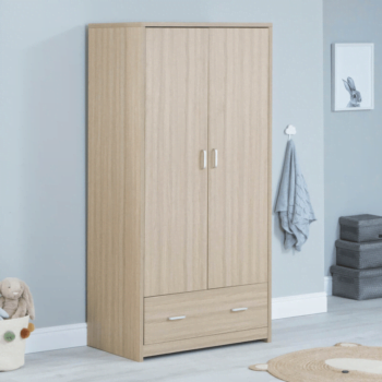 Babymore Luno Veni Wardrobe - Oak
