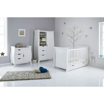 Stamford Classic Sleigh 3 Piece Room Set - White