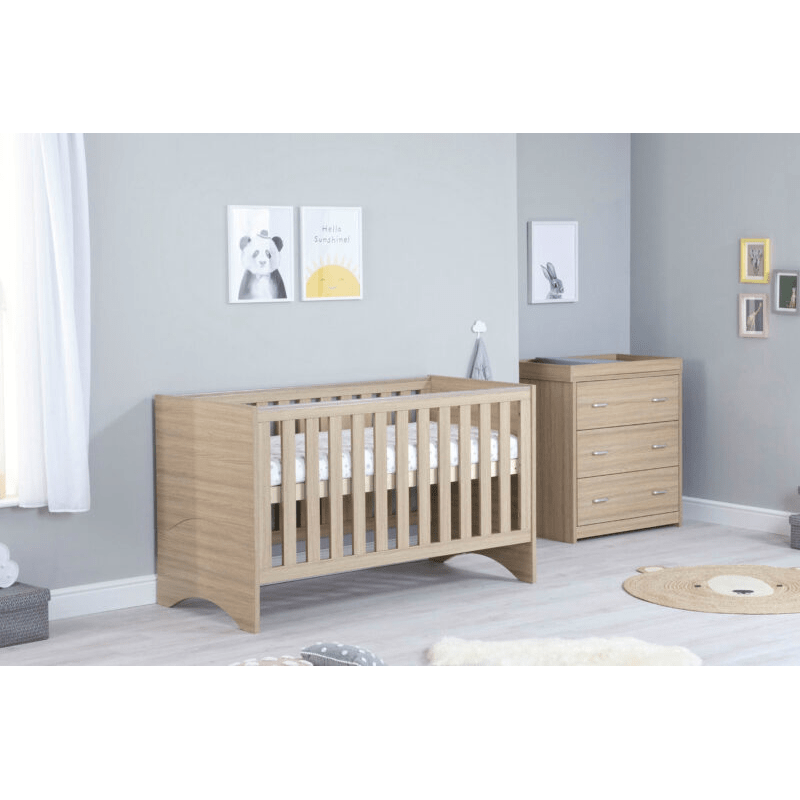 Photos - Kids Furniture Babymore Veni 2 Piece Room Set - Oak DSR13261OAK 