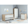 Babymore Veni 3 Piece Room Set - Oak White