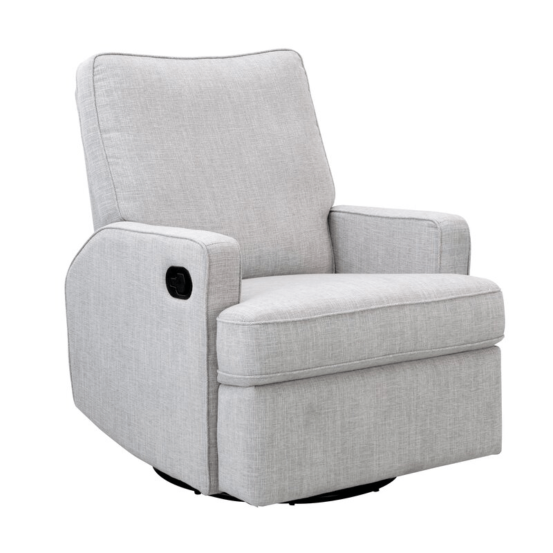 Obaby Madison Swivel Glider Recliner Chair - Pebble