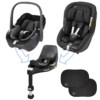 Maxi Cosi Family 360 Car Seat Bundle - 0+/1 Including Isofix Base + FREE Car Seat Sun Shades