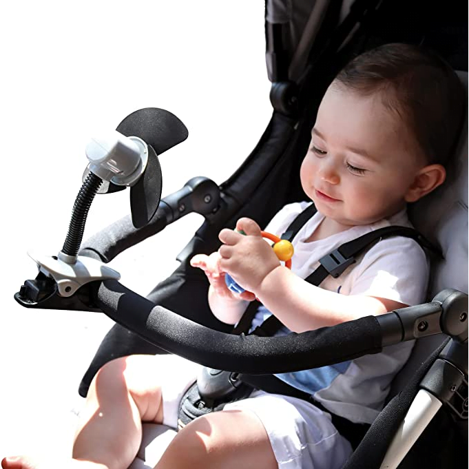 Dreambaby Portable Stroller Fan - Black/Grey