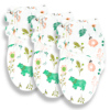 Callowesse Newborn Baby Swaddle - 0-3 Months - Bears and Blossoms - Pack of 3