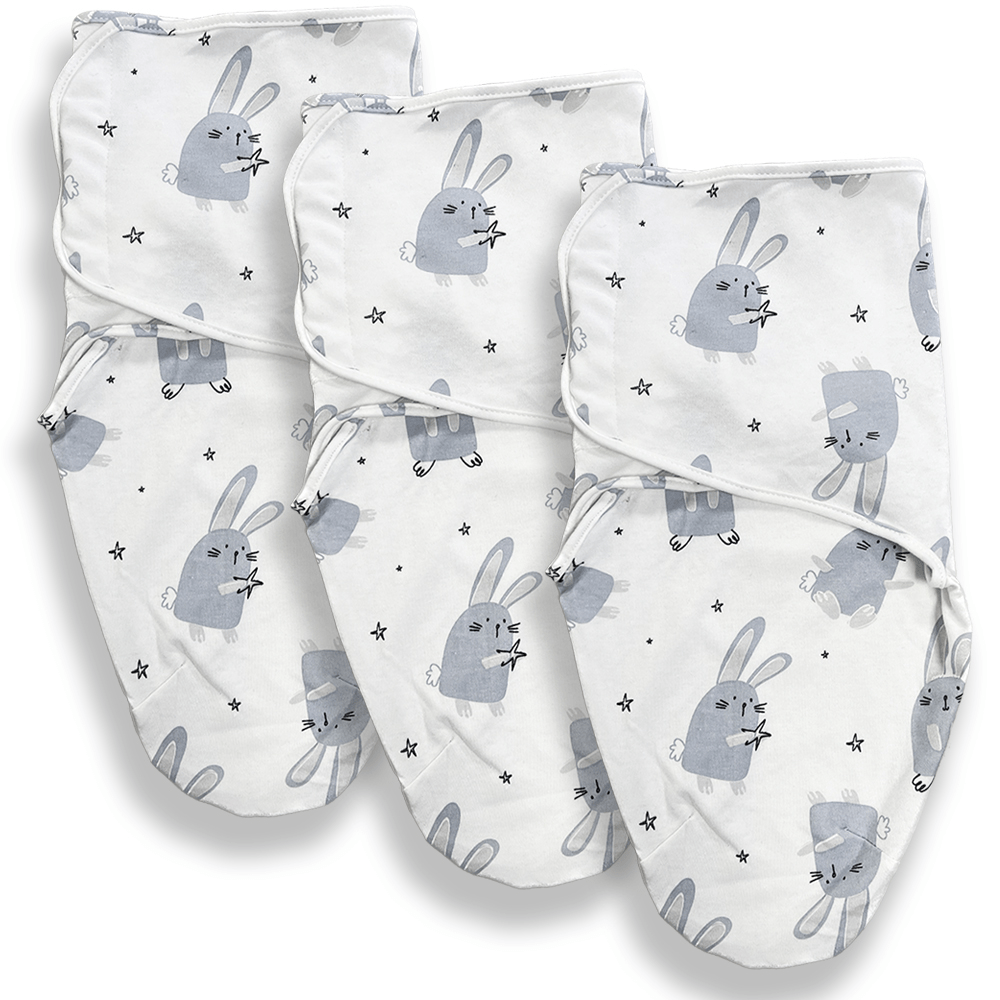 Callowesse Newborn Baby Swaddle - 0-3 Months - Bunny Buddies