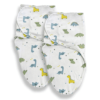 Callowesse Newborn Baby Swaddle - 0-3 Months - Dinky Dinos - Pack of 2