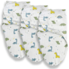 Callowesse Newborn Baby Swaddle - 0-3 Months - Dinky Dinos - Pack of 3