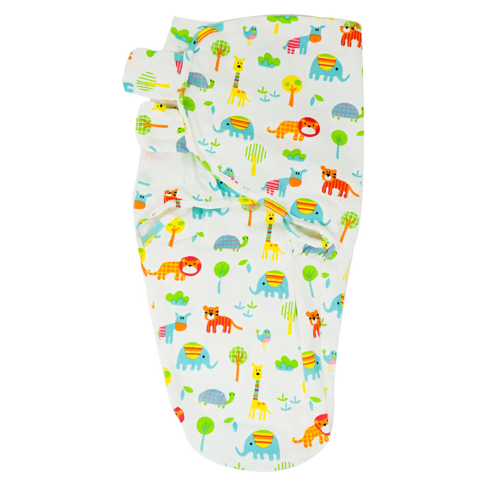 Callowesse Newborn Baby Swaddle - 0-3 Months - Curious Cubs - Pack of 3