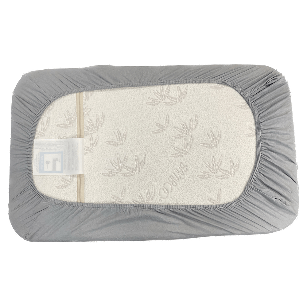 Callowesse Bedside Crib 86 x 56cm Fitted Sheet - Grey - Pack of 2