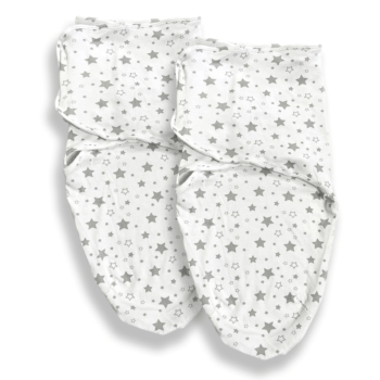 Callowesse Newborn Baby Swaddle - 0-3 Months - Starry Night - Pack of 2