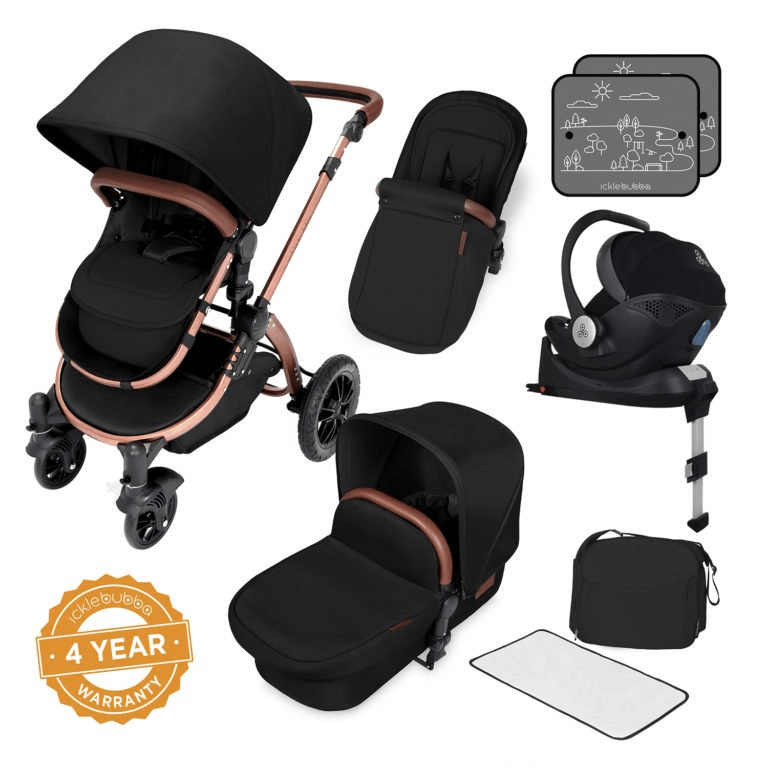 Ickle Bubba Stomp V4 i Size Travel System ISOFIX Midnight Bronze