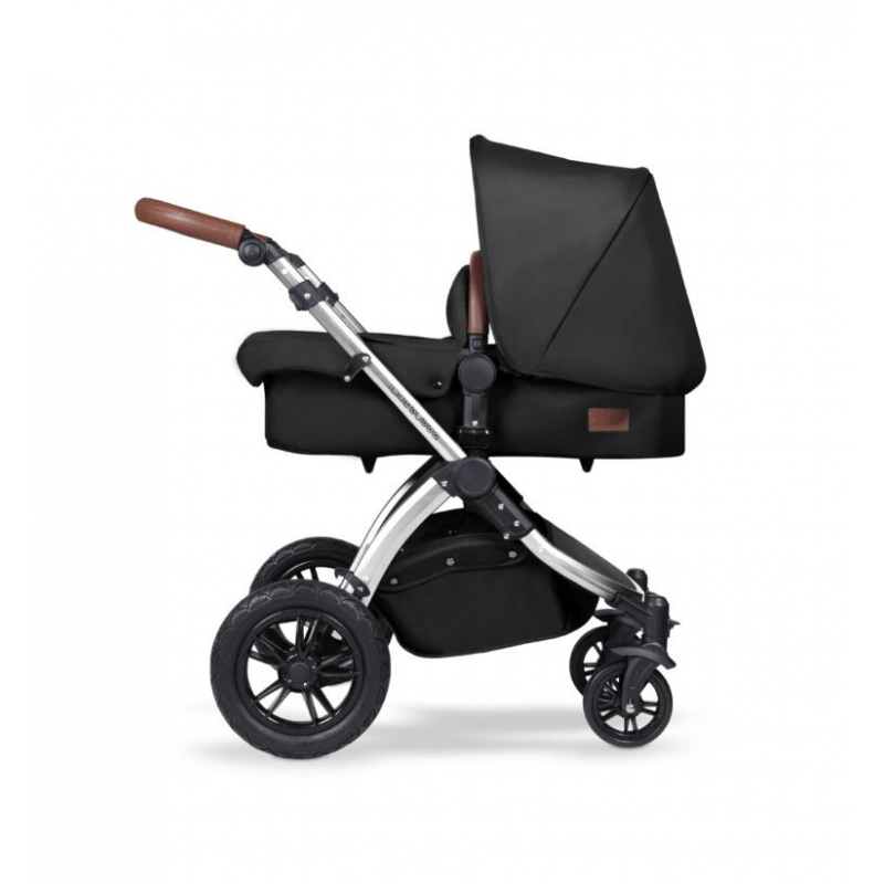 Ickle Bubba Stomp V4 i-Size Travel System With ISOFIX Base - Midnight Chrome