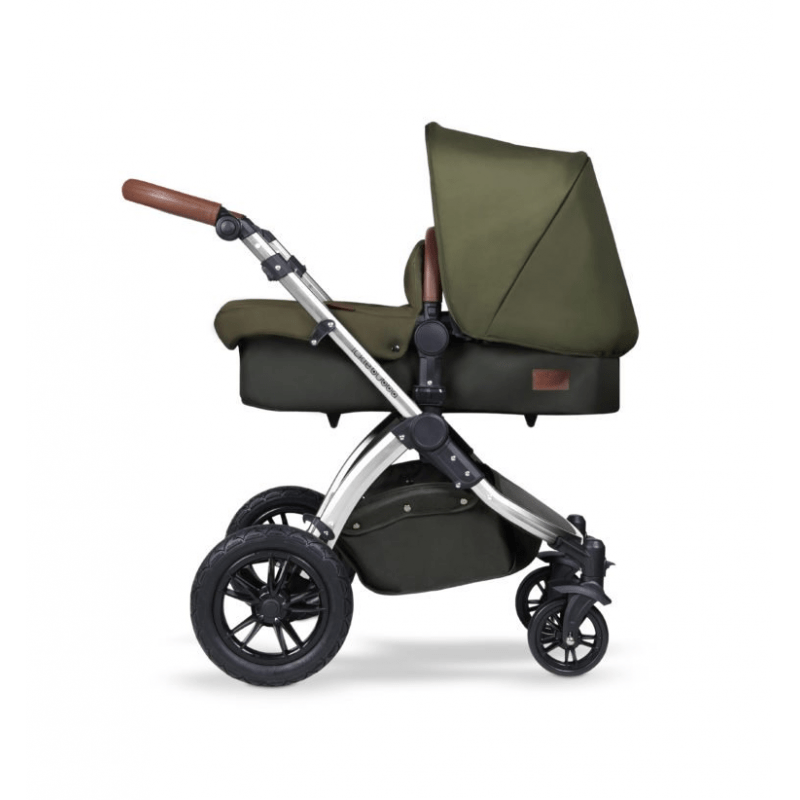 Ickle Bubba Stomp V4 i-Size Travel System With ISOFIX Base - Woodland Chrome