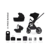 Venicci Tinum Upline 3 in 1 Travel System - All Black