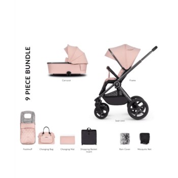 Venicci Tinum Upline 2 in 1 Travel System - Misty Rose