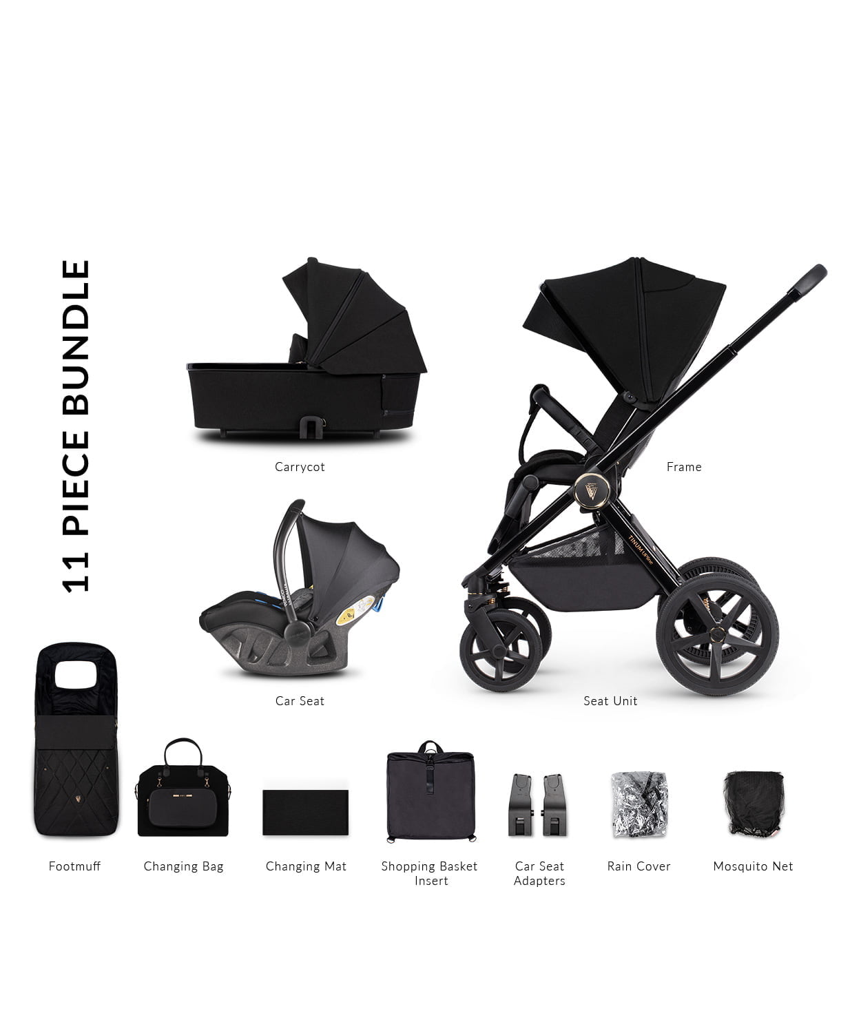 Photos - Pushchair Venicci Tinum Upline 3 in 1 Travel System with Ultralite Car Seat 