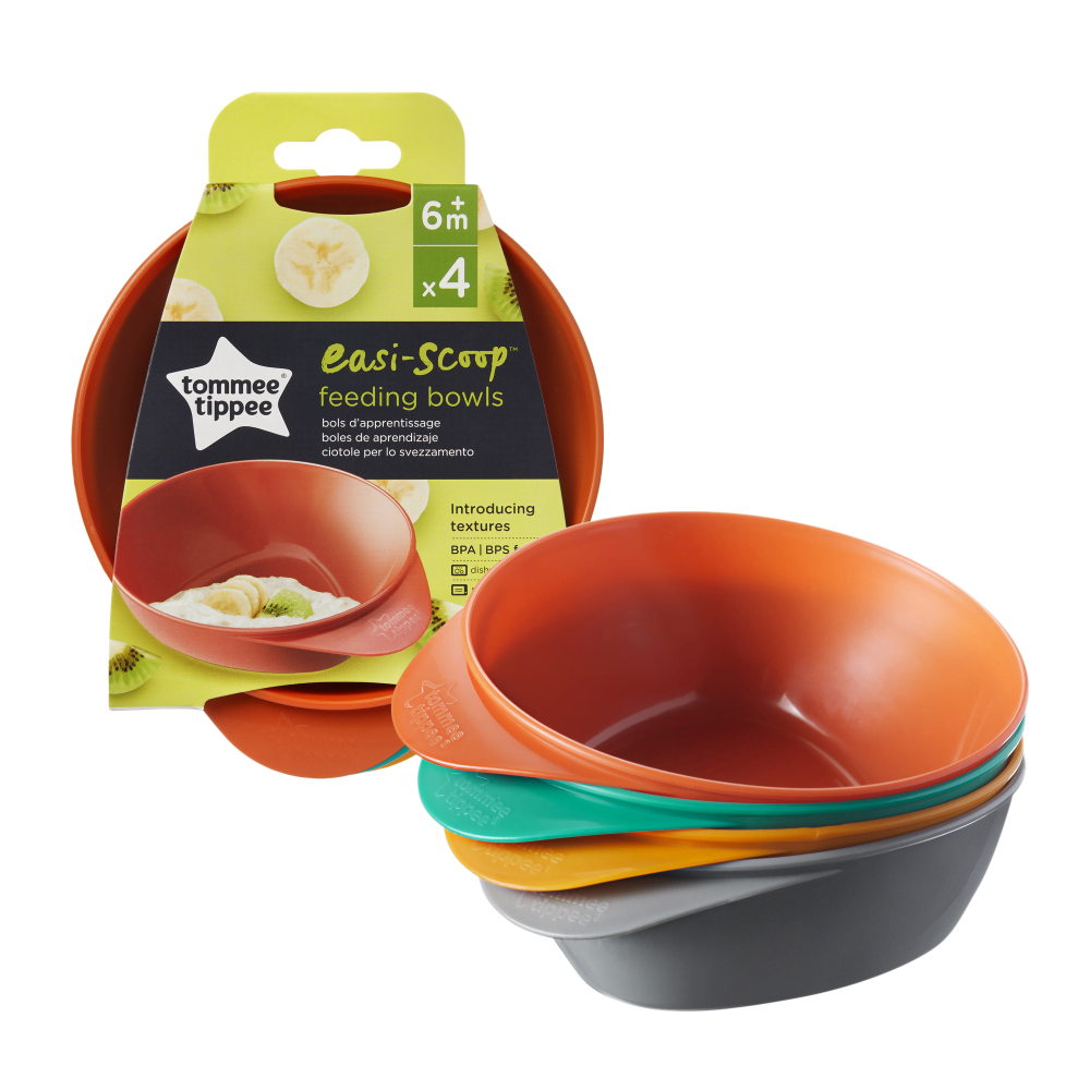 Tommee Tippee Easy Scoop Feeding Bowls - pack of 4